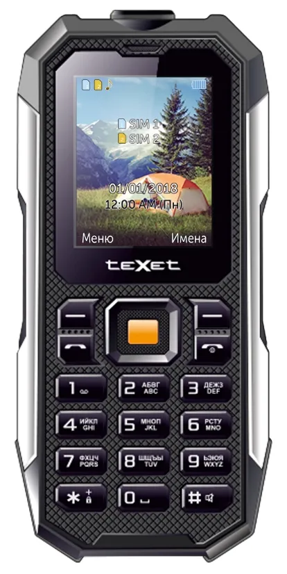 Мобильный телефон Texet TM-518R Черный