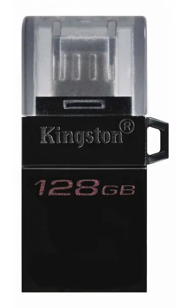 USB Флеш 128GB 3.0 Kingston OTG DTDUO3G2/128GB черный