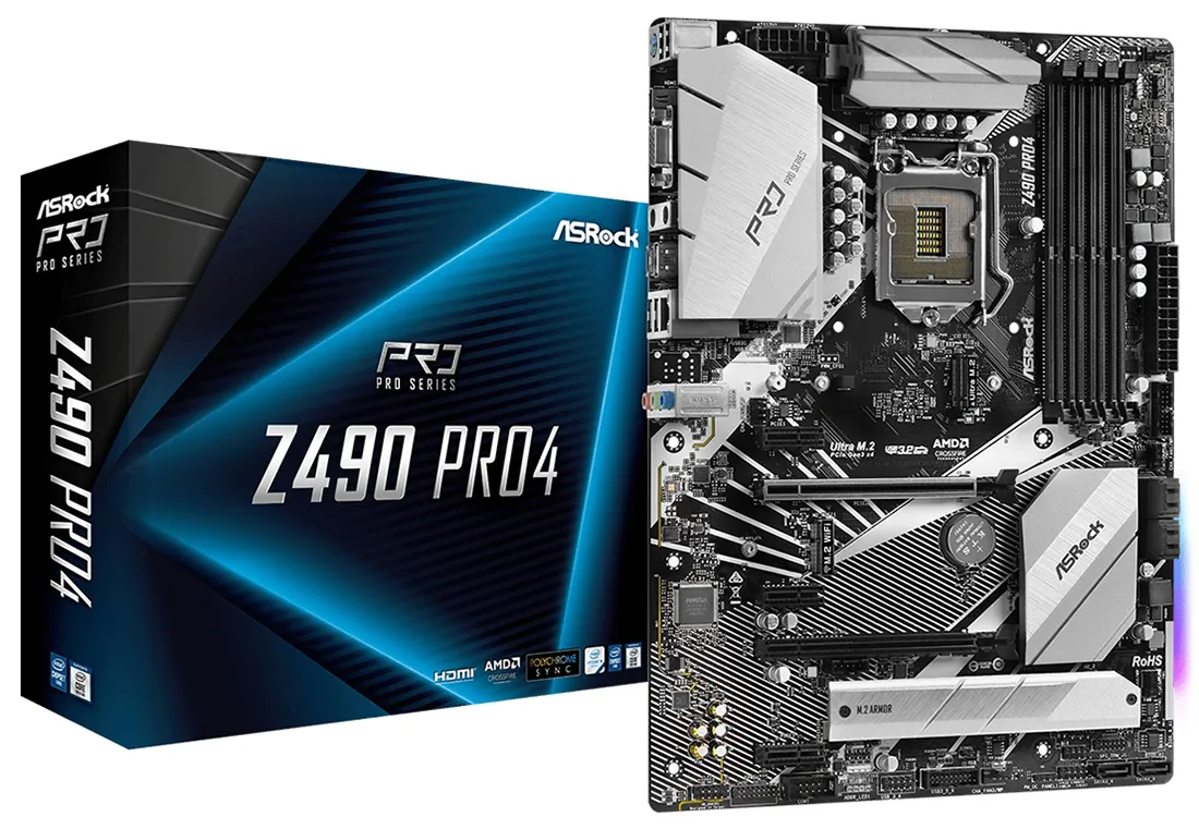 Материнская плата ASRock Z490 PRO4