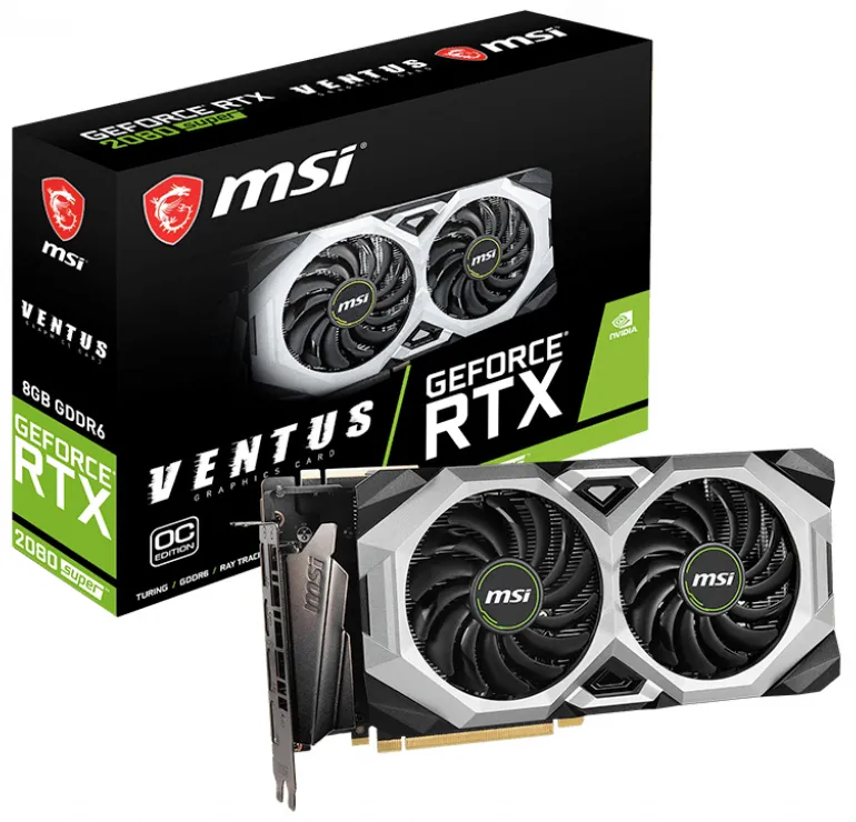 Видеокарта 8Gb MSI RTX 2080 SUPER VENTUS XS OC Edition