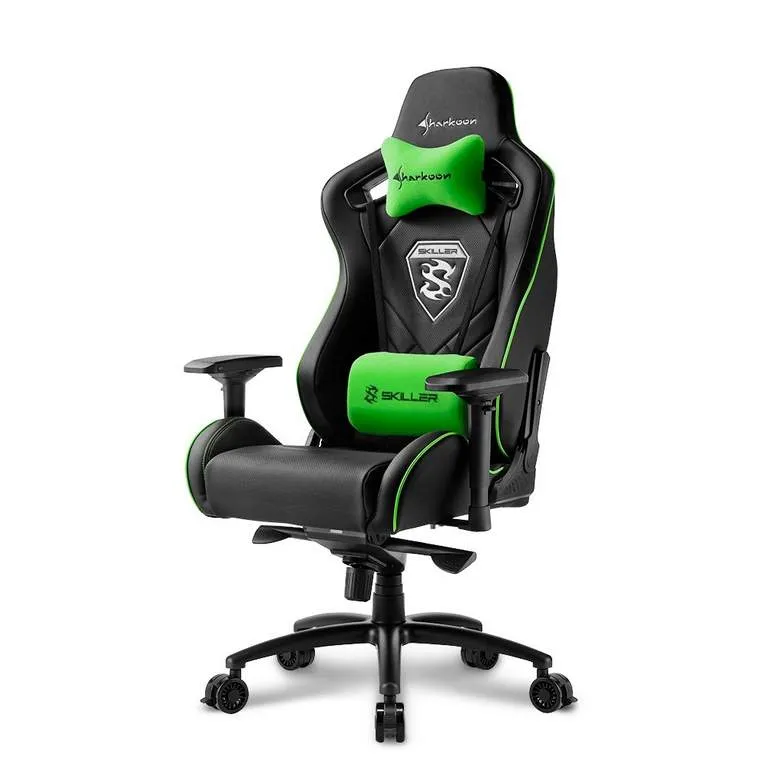 Игровое компьютерное кресло Sharkoon Skiller SGS4 Black/Green