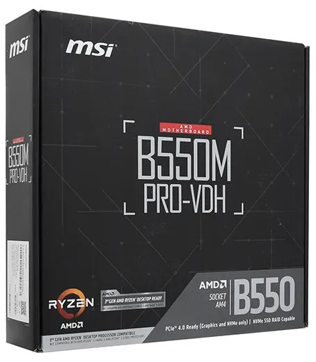 Материнская плата MSI B550M PRO-VDH