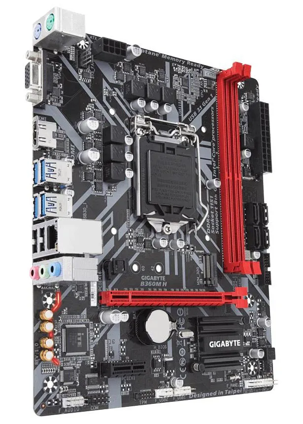 Материнская плата GIGABYTE B360M H 1.0 GAB36MH-00-G