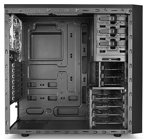 Корпус для ПК DeepCool Tesseract SW Black-red