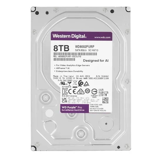 Жесткий диск 8000 GB Western Digital Purple Pro WD8002PURP