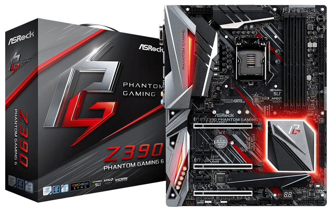 Материнская плата ASRock Z390 PHANTOM GAMING 6
