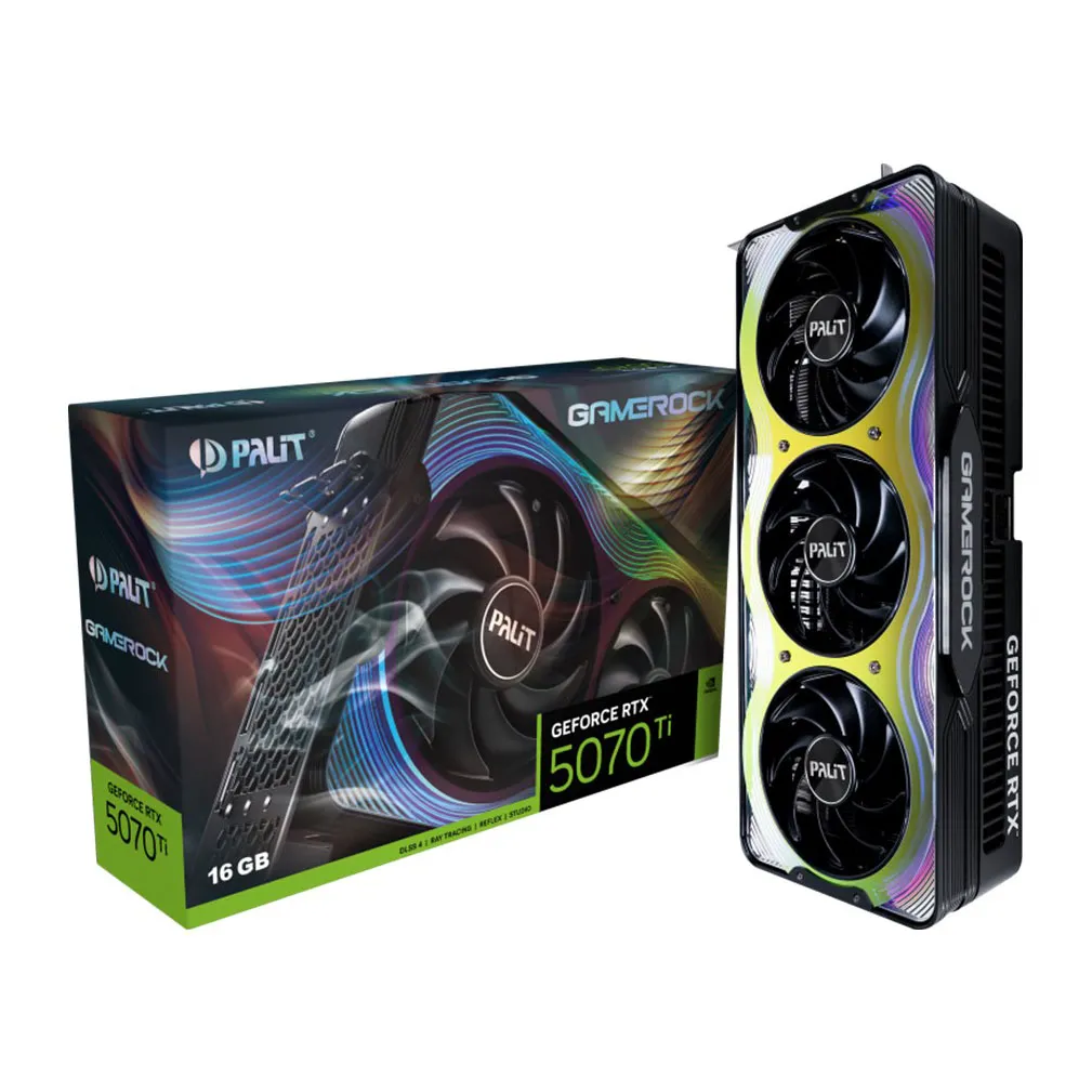Видеокарта 16Gb PALIT RTX5070Ti GAMEROCK NE7507T019T2-GB2030G
