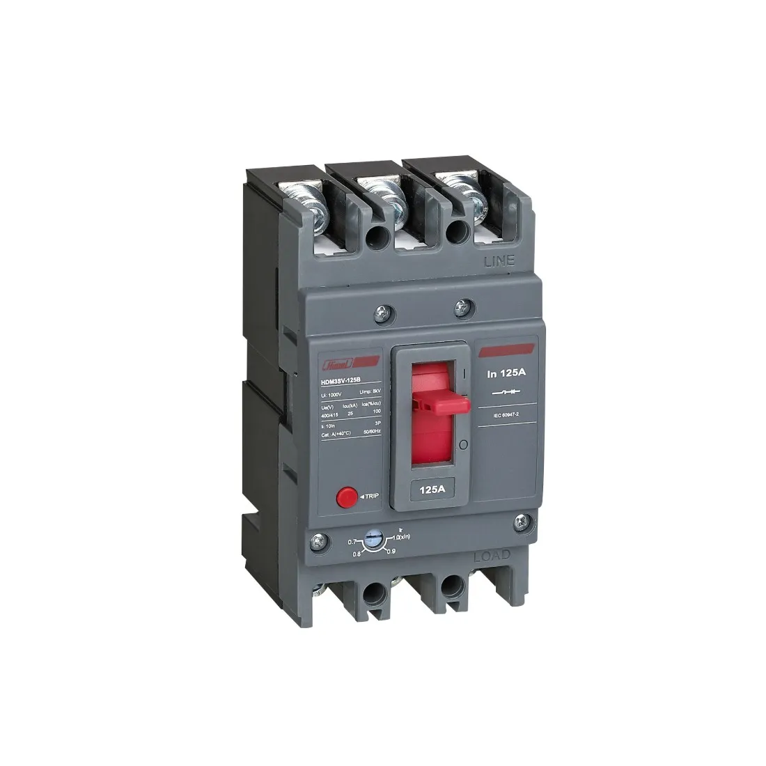 Автоматический выключатель Himel HDM3SV-125B 3P 80A 25kA с регулировкой