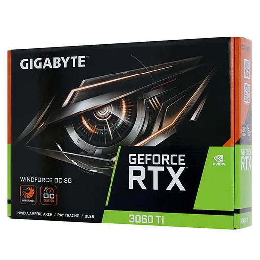 Видеокарта 8 GB Gigabyte RTX 3060Ti WF OC GV-N306TWF2OC-8GD