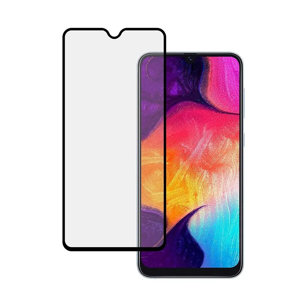 Защитное стекло Full screen PowerPlant для Samsung Galaxy A50 Black
