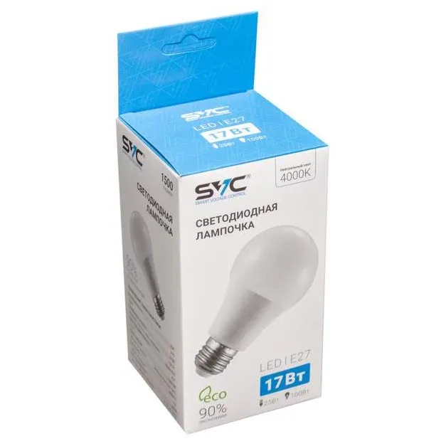 LED Лампа SVC LED A70-17W-E27-4000K