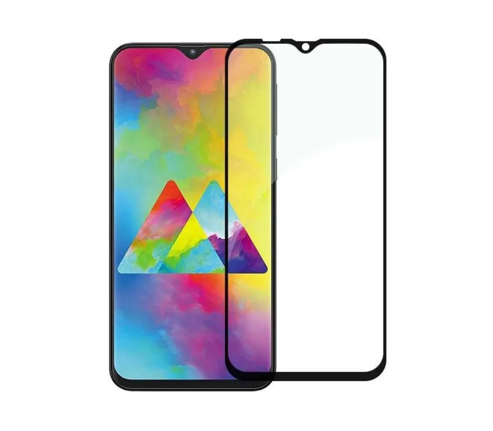 Защитное стекло Full screen PowerPlant для Samsung Galaxy M20 Black