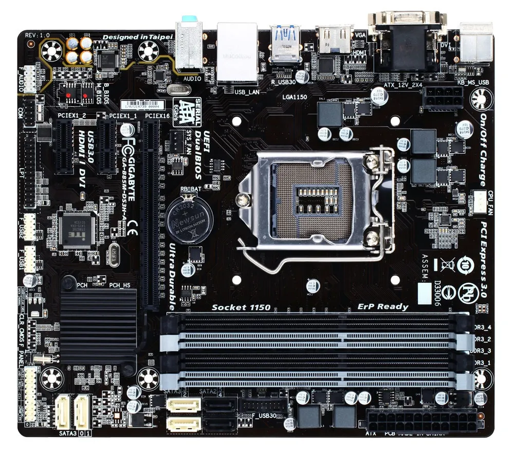 Сист. плата GigaByte B85M-DS3H-A B85