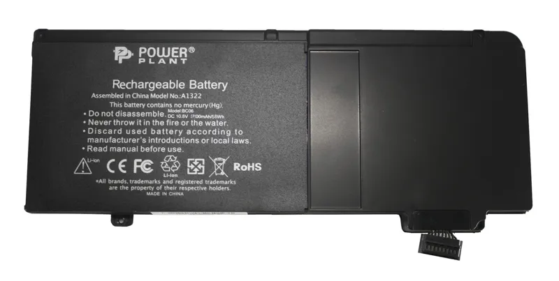 Аккумулятор PowerPlant для ноутбуков Apple MacBook Pro 13" (A1322) NB00000098