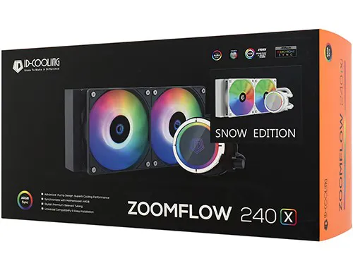 Водяное охлаждение ID-Cooling Zoomflow 240 X Snow
