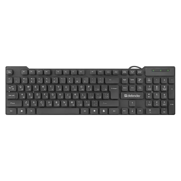 Клавиатура Defender Element HB-190 USB RU черный