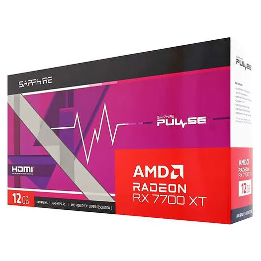 Видеокарта 12 GB Sapphire RX 7700 XT PULSE 11335-04-20G