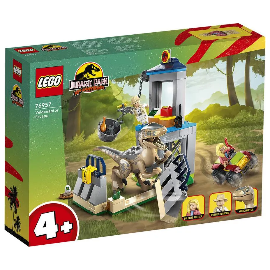 Конструктор LEGO Jurassic Park Побег велоцираптора 76957