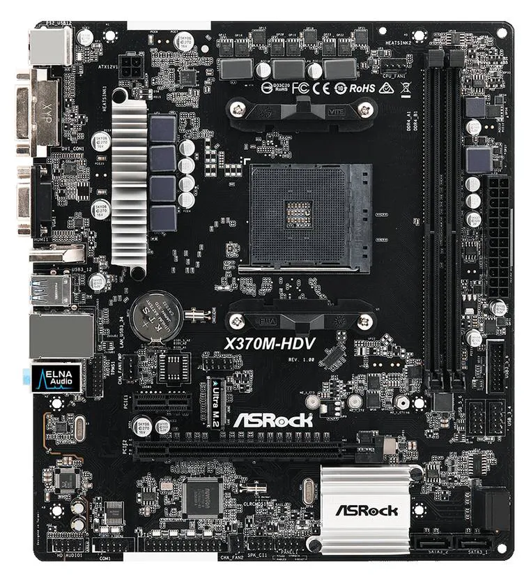 Материнская плата ASRock X370M-HDV