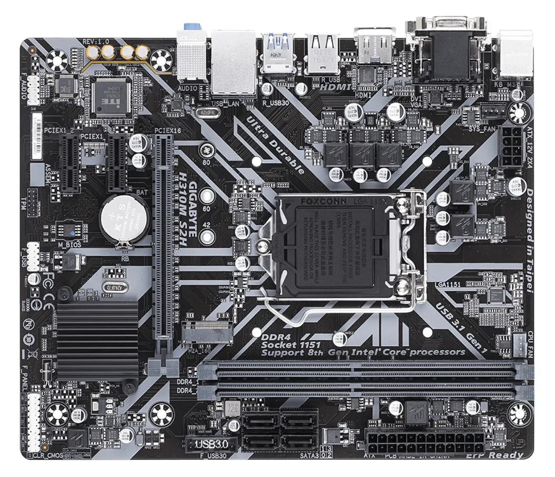 Материнская плата GIGABYTE H310M S2H 1.1 GAH31MS2H-00-G11