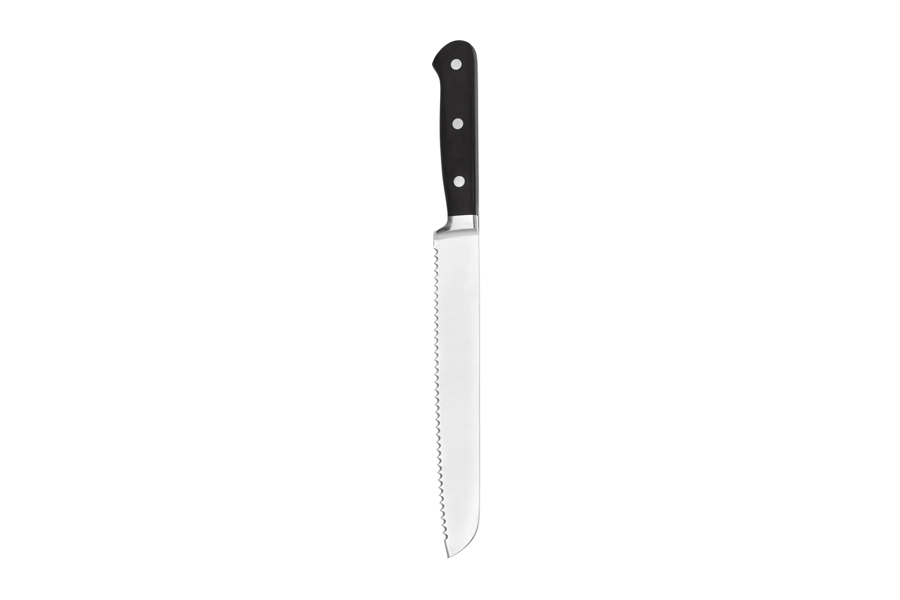 Кухонный нож для хлеба Ardesto Black Mars, 32 см, длина лезвия 20,3 см, черный, нерж.сталь, дерево AR2033SW