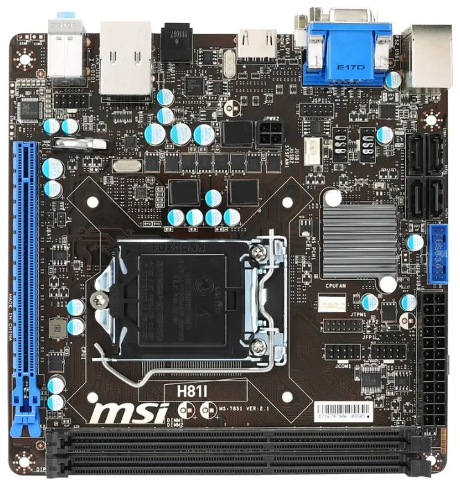 Материнская плата  MSI H81I