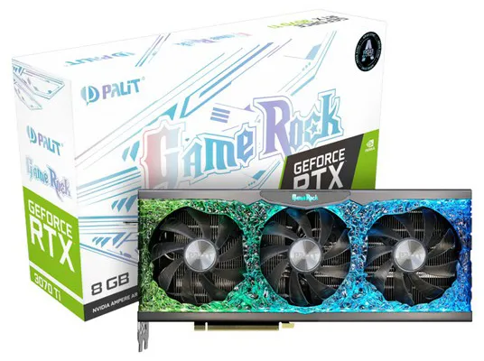 Видеокарта 8Gb PALIT RTX3070Ti GAMEROCK 8G NED307T019P2-1047G