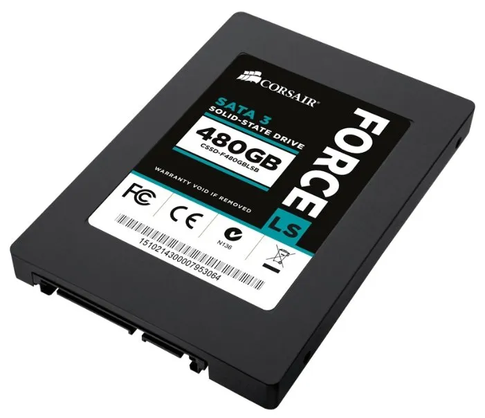 SSD накопитель 480Гб CORSAIR Force LS CSSD-F480GBLSB