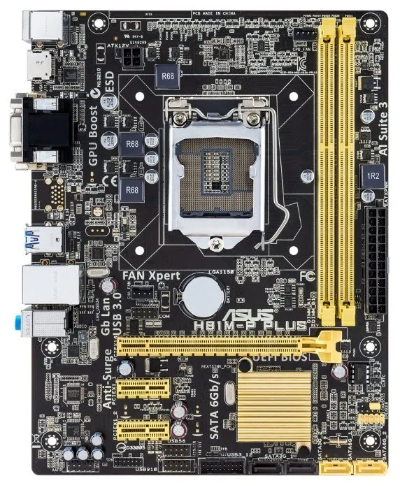 Материнская плата ASUS H81M-P PLUS