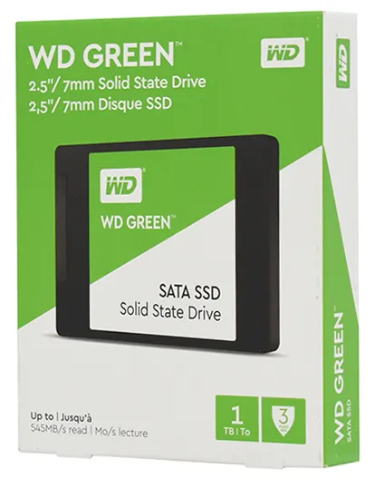 SSD накопитель 1ТБ WD Green 3D NAND WDS100T2G0A