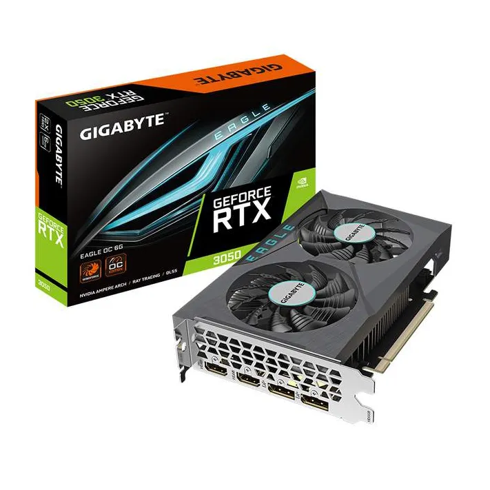 Видеокарта 6Gb Gigabyte RTX3050 EAGLE OC 6G GV-N3050EAGLE OC-6GD