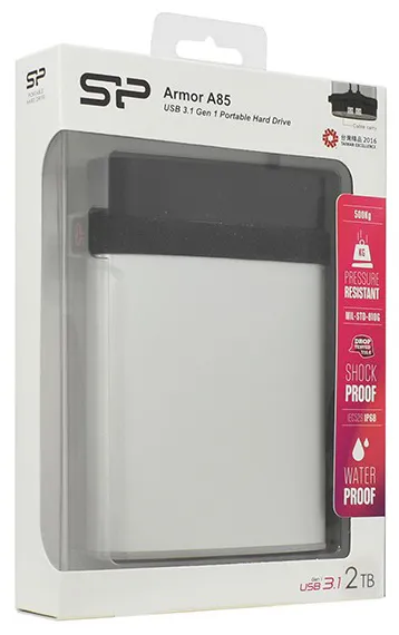 Внешний жесткий диск 2 TB Silicon Power A85 SP020TBPHDA85S3S Silver