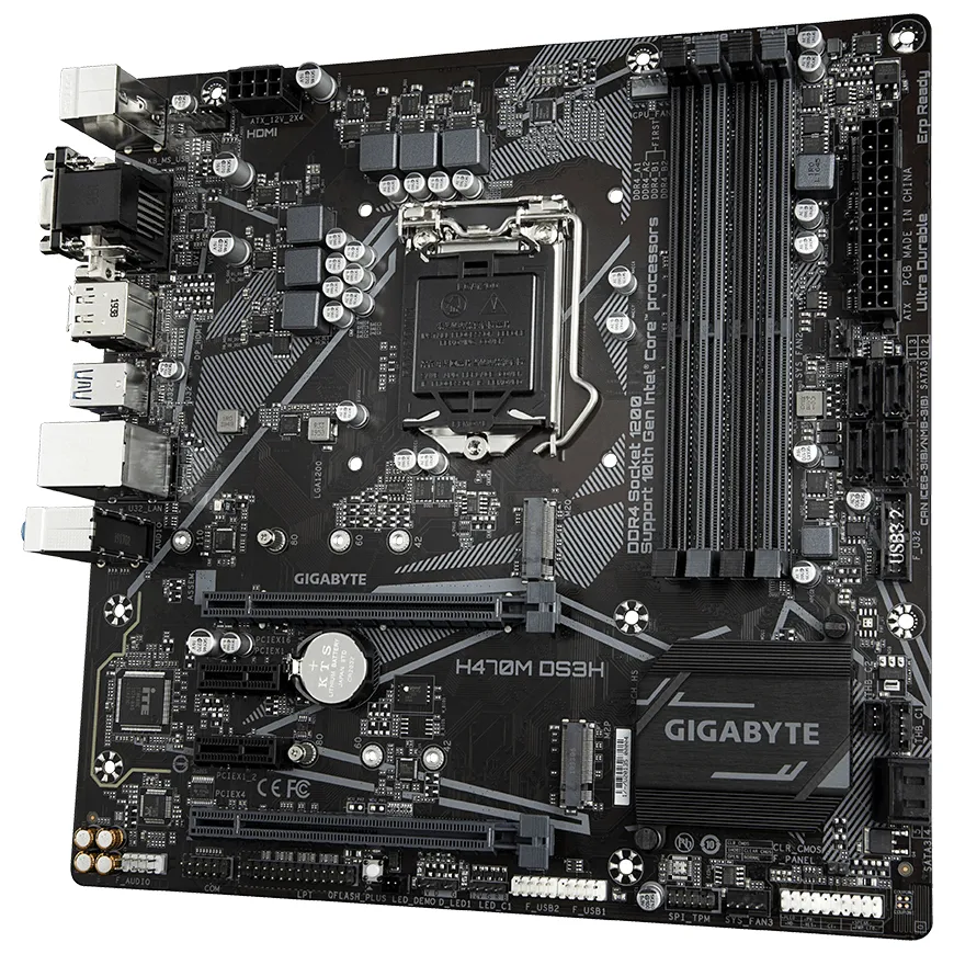 Материнская плата Gigabyte H470M DS3H