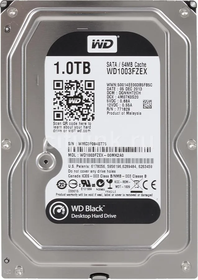 Жесткий диск 1TB WD Black WD1003FZEX