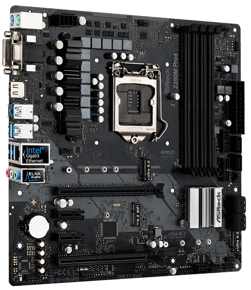Материнская плата ASRock Z390M PRO 4