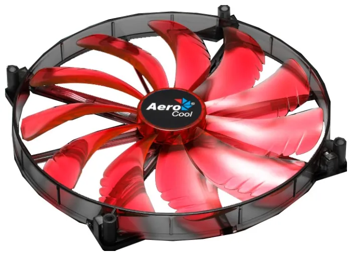 Кулер для кейса AeroCool Silent Master Red Led