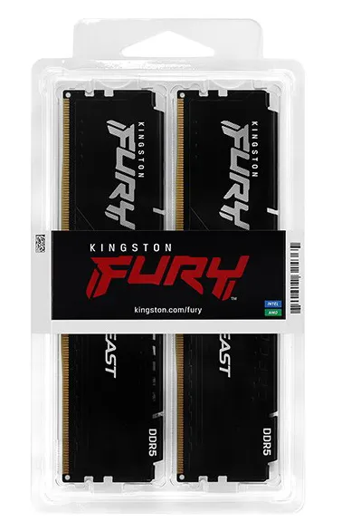 Оперативная память 16 GB kit Kingston Fury Beast KF548C38BBK2-16