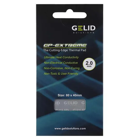 Термопрокладка Gelid GP-Extreme 80x40x2mm 2.8g/cm3