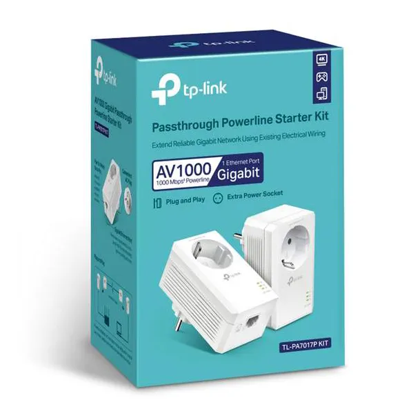 Комплект Powerline адаптеров TP-Link TL-PA7017P KIT