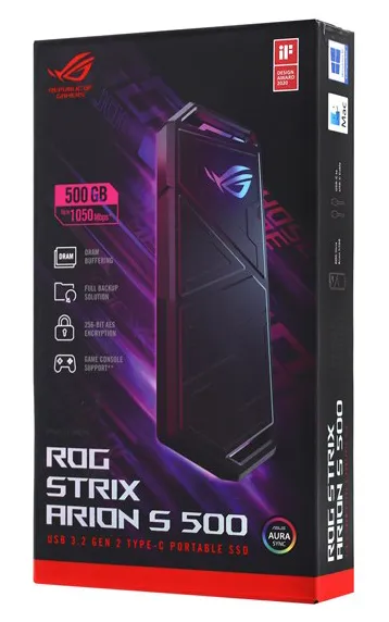 Внешний SSD диск 500 GB ASUS ROG Strix Arion S500 black