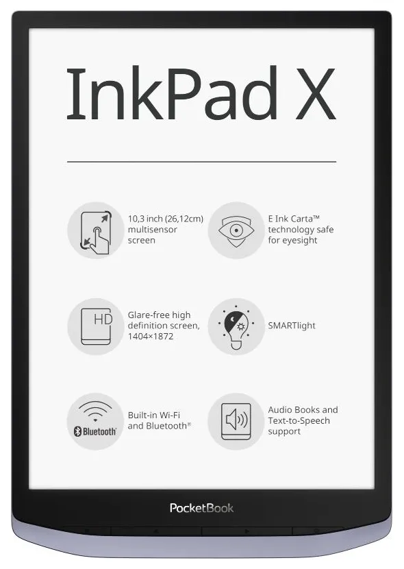 Электронная книга PocketBook PB1040-J-CIS серый