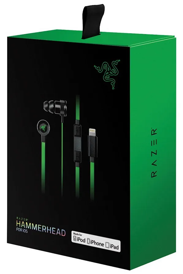 Наушники Razer Hammerhead for iOS RZ04-02090100-R3G1 Комбинированный