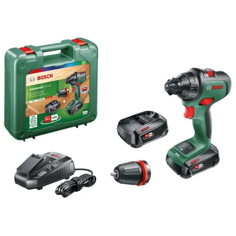 Дрель-шуруповёрт BOSCH AdvancedDrill 18 (2 акк.) бесщеточный