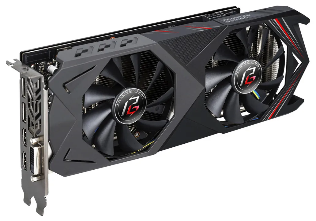 Видеокарта 8Gb ASRock PG X RADEON RX590 OC