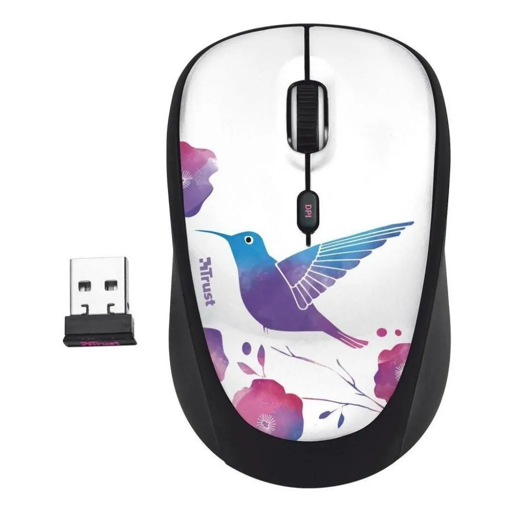 Компьютерная мышь беспроводная TRUST YVI WIRELESS MOUSE - BIRD