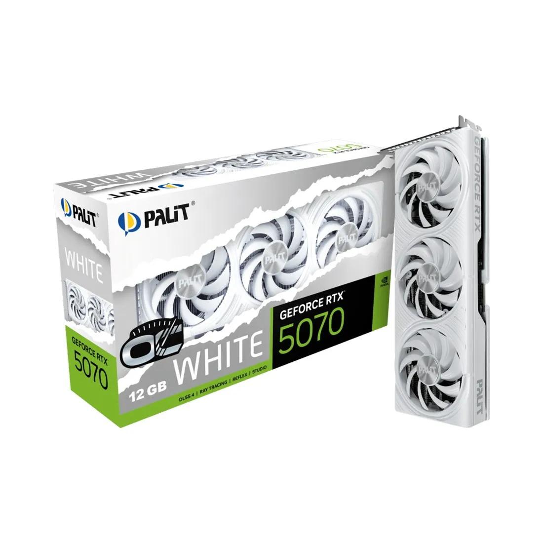 Видеокарта 12GB PALIT RTX5070 WHITE OC NE75070U19K9-GB2050W