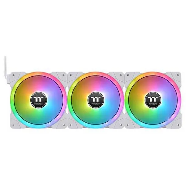 Кулер для корпуса Thermaltake SWAFAN EX14 RGB PC Cooling Fan White (3-Fan Pack)