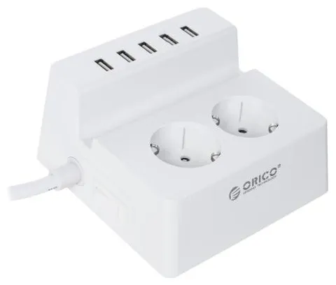 Сетевой фильтр ORICO ODC-2A5U-V1-EU-WH