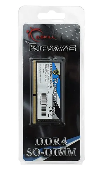 Оперативная память для ноутбука 32 GB G.Skill RipJaws F4-3200C22S-32GRS