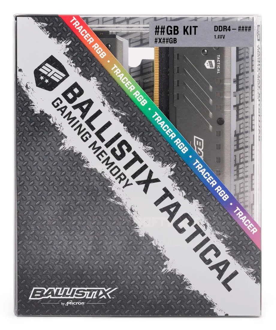 Оперативная память 32 Гб KIT Crucial Ballistix Tactical Tracer RGB BLT2K16G4D26BFT4